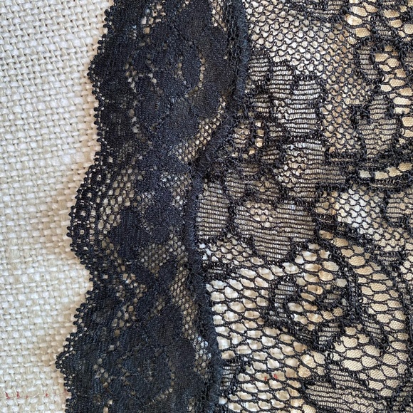 Suzy Shier Black Lace Nude Lined Sleeveless Party Dress- Sz-S - Picture 8 of 16